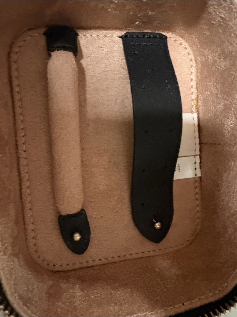 kate spade Black Jewelry Travel Case with Gold Zipper